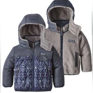 Toddler boys girls Patagonia Tribbles reversible jacket 2T